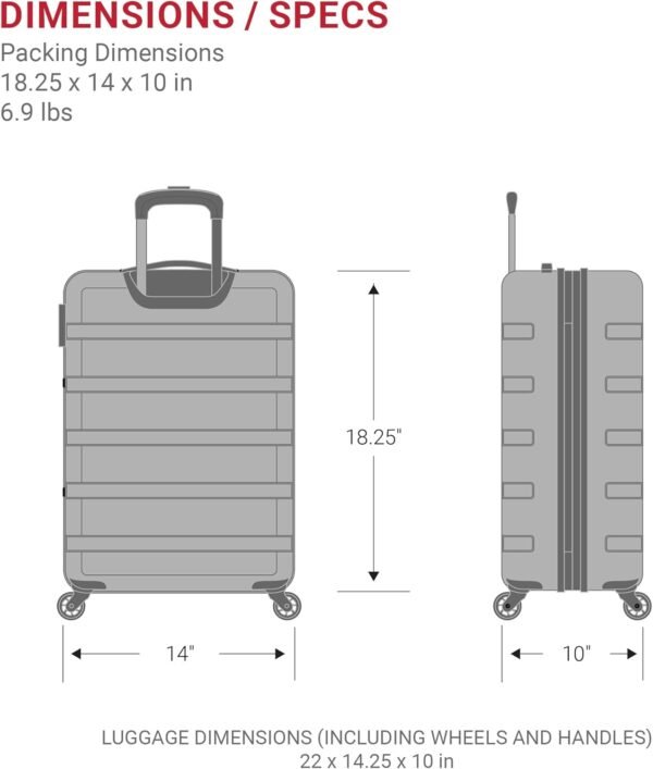 61d0qXrsjL._AC_SL1500_.jpg SwissGear 7366 Hardside Expandable Luggage with Spinner Wheels, White, Carry-On 19-Inch