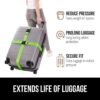 61efzB9xTpL._AC_SL1000_.jpg GORILLA GRIP Heavy Duty Adjustable Luggage Straps for Suitcases, Easy to Identify Travel Belt Connector Holds Suitcase Together, Extends Life of Bag, Strap Connects Two Bags, Accessories 2 Pack Green