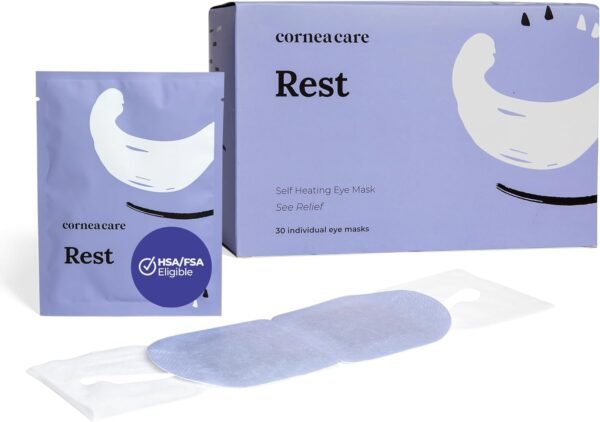 61iDOzxV4JL._AC_SL1500_.jpg Rest: Self Heating Warm Compress for Dry Eyes | Heated Eye Mask for Fast Relief | No Microwave or Washcloth Needed | Travel Ready | 30 Count