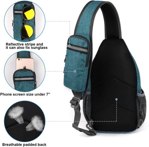 61lqWat8WuL._AC_SL1001_.jpg WATERFLY Crossbody Sling Backpack Sling Bag Travel Hiking Chest Bag Daypack