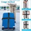61pO2yt0wnL._AC_SL1001_.jpg 2Pcs Luggage Straps for Suitcase Travel Accessories TSA Approved, 80In Long Belts to Keep Your Suitcase Secure, Adjustable Bag Straps with Quick-Release Buckle for Travel Bag Closure, Black