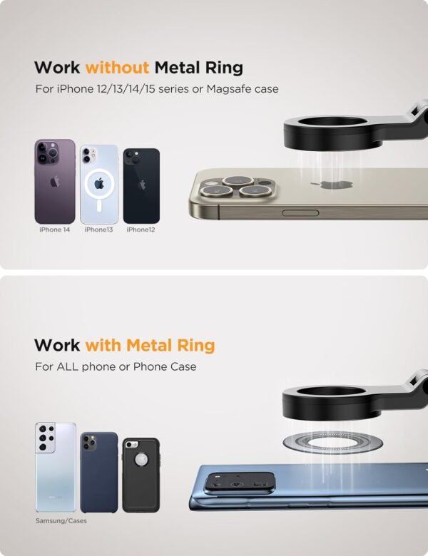 61z6gADEpVL._AC_SL1500_.jpg JOYROOM for Magsafe Airplane Phone Holder Travel Essentials,【Unlimited Scenery】 Hands-Free Plane Phone Holder, Airplane Travel Accessories for iPhone 16 Pro Max & Magsafe Case