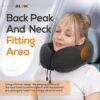 71lOnisw4L._AC_SL1500_.jpg MLVOC Travel Pillow 100% Pure Memory Foam Neck Pillow, Comfortable & Breathable Cover, Machine Washable, Airplane Travel Kit with 3D Contoured Eye Masks, Earplugs, and Luxury Bag, Standard (Black)