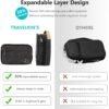 Travelkin Cord Organizer Travel, Electronic Organizer Travel Case, Cable Organizer Bag For Cords,Chargers Phone, Sd Card,Usbs (Black)