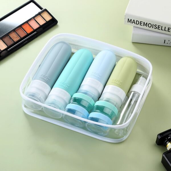 71-1JtwPwGL._SL1500_.jpg Gemice 16 Pack Travel Size Bottles, TSA Approved Leakproof Travel Containers for Toiletries, Silicone Refillable Travel Essentials Accessories with Travel Bag for Shampoo Conditioner