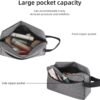 71-j6xh-HkL._AC_SL1500_.jpg Travel Toiletry bag Toiletry bag for women men Hanging Cosmetic bag Travel accessories for Women Men (Grey)
