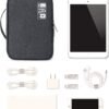 7138NoiRQxL._AC_SL1500_.jpg Lanola Travel Cable Organizer Bag, Electronic Accessories Case Portable Double Layer Cable Storage Bag for Cord,phone,Charger, Flash Drive, Phone, SD Card,Personal Items - (Black)
