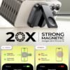 7143A2scBL._AC_SL1500_.jpg LISEN for MagSafe Charger Stand for iPhone Magnetic Apple Watch Airpods Charging, Minimalist Travel for iPhone Wireless Charger Magnetic MagSafe Accessories Apple 16 Pro Max iwatch Airpods Black