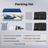 Travel Vacuum Bags for Luggage with Electric Pump, IP67 Reusable Vacuum Compression Bags for Travel, Backpack & Suitcases,Vacuum Seal Packing Cubes for Clothing (2PC-PUMP)