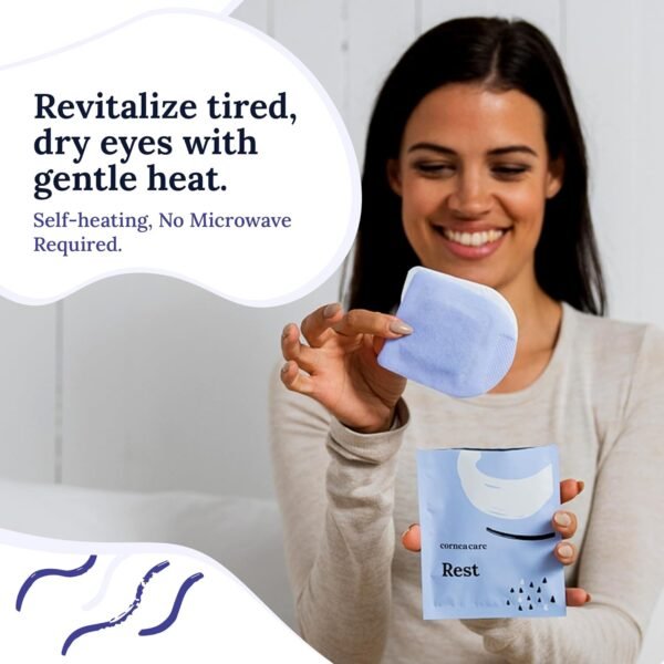 715Xf41lmZL._AC_SL1500_.jpg Rest: Self Heating Warm Compress for Dry Eyes | Heated Eye Mask for Fast Relief | No Microwave or Washcloth Needed | Travel Ready | 30 Count
