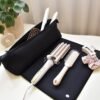 Hair Tools Travel Bag and Heat Resistant Mat for Flat Irons, Straighteners, Curling Iron, and Haircare Accessories, 2-in-1 design, with Interior Pockets, Portable Organizer