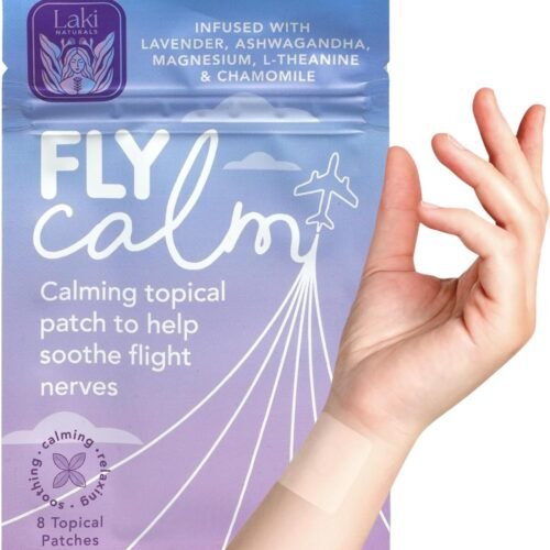 719GYY-z5OL._AC_SL1500_.jpg Laki Naturals Fly Calm Patch (Pack of 8) - Relax Nerves, Support Stress, Ease Your Mind for Happy Air Travel - Natural Ingredients to Support Airplane Stress - Calm Your Fear of Flying Naturally