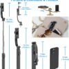 71BBiKFJ0pL._AC_SL1500_.jpg SelfieShow Selfie Stick, Extendable Selfie Stick Tripod with Wireless Remote and Tripod Stand, Portable, Lightweight, Compatible with iPhone 15 14 13 12 Pro Xs Max X 8Plus, Samsung Smartphone and More
