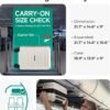 BAGSMART Carry On Luggage 22x14x9 Airline Approved with TSA Lock,20 Inch Lightweight Luggage with Spinner Wheels,100% PC Hard Shell Carry On Suitcases for Men Women,Purple