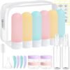 71FAJUf1kUL._SL1500_.jpg 20 Pack Travel Bottles Set for Toiletries TSA Approved, Leak Proof Travel Size Containers Kit Portable Refillable Travel Accessories for Shampoo Conditioner Lotion Liquids