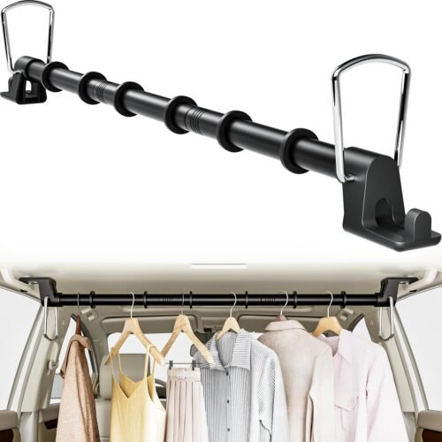 71FxTUeHlL._AC_SL1500_.jpg Car Hanging Accessories,Travel Hangers,Telescopic Adjustable 30-63 Inches for Compact & midsize Cars,Automotive,SUVs,Trucks,Black