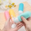 71IyIlY06SL._SL1500_.jpg 16pack Travel Bottles for Toiletries, TSA Approved LeakProof Squeezable Silicone Toiletry Containers for Shampoo, Conditioner, 3oz Portable Refillable Traveling Size Liquid Containers (16Pcs/Colorful)