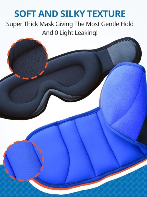 Travel Pillows for Airplanes, 360° Support Headrest Pillow with Eye Mask for Sleeping Long Flights, Travel Pillow for Car Road Trip, Car Headrest, Travel Accessories Stop Bobblehead, Black