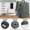 Travel Backpack For Women Men Flight Approved, Carry-on Backpack Bag Luggage, Personal Item Backpack Bag, Laptop Backpack Casual Daypack, Travel Essentials Must Haves, Olive-green