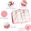 8 Set Packing Cubes for Suitcases Travel Luggage Packing Organizers,Travel Essentials Luggage Organizer Accessories for Shoe Bag Tioletry Bag Laundry Bag (Pink)