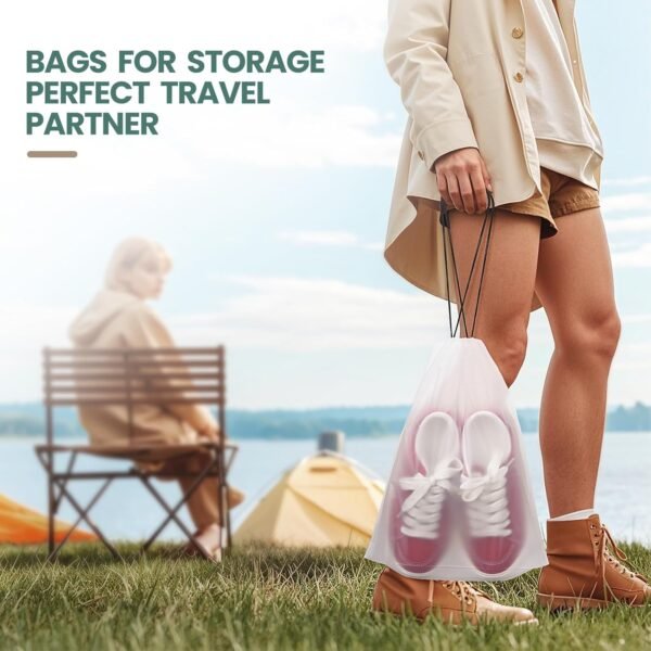71KBdNp1frL._AC_SL1500_.jpg 23 Pack Shoe Bags for Travel, 11.8" x 15.7" Waterproof Travel Shoe Bags for Packing,Large Travel Bag for Shoes, Storage Bags Travel Essentials Men for and Women