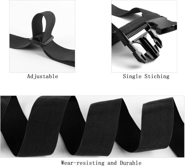 71KmvtuR0dL._AC_SL1500_.jpg 2Pcs Luggage Straps for Suitcase Travel Accessories TSA Approved, 80In Long Belts to Keep Your Suitcase Secure, Adjustable Bag Straps with Quick-Release Buckle for Travel Bag Closure, Black