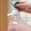 71LAeTFE6RL._SL1500_.jpg Travel Bottles for Toiletries, 4pcs Tsa Approved 3oz Travel Size Containers, BPA Free Leak Proof Premium Silicone Bottles, Refillable Liquid Squeezable Accessories W/Toiletry Bag