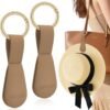 71LhXJOhqML._AC_SL1500_.jpg Magnetic Hat Clip for Travel on Bag, 2Pcs Brown Silicone Hat Clip Magnet Hat Holder Hat Hook for Bag Tote Luggage, Beach Straw Hat Carry Clip, Vacation Traveling Essentials Accessory