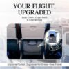 71M56DDiCvL._AC_SL1500_.jpg SO~MINE Airplane Pocket Organizer | Tray Table Cover | In Flight Seat Back Organizer Bag | Commuter Essential Travel Bag | Media Pouch For Flying | Travel Gift | Attaches To Luggage