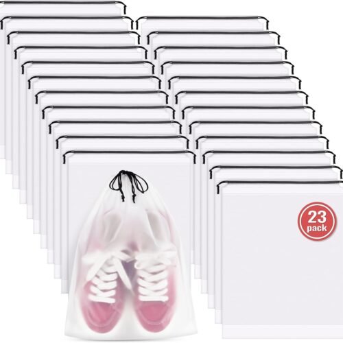 71MOcr1rlXL._AC_SL1500_.jpg 23 Pack Shoe Bags for Travel, 11.8" x 15.7" Waterproof Travel Shoe Bags for Packing,Large Travel Bag for Shoes, Storage Bags Travel Essentials Men for and Women