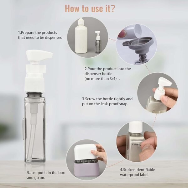 71NUJu4GbsL._AC_SL1500_.jpg Bpluma Travel Bottles, Leak Proof Containers For Toiletries TSA Approved Airplane Accessories Kits For Liquid With Labels