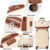 71PivwgeKLL._AC_SL1500_.jpg Carry On Luggage Sets 3 Piece, 20 Inch Luggage 22x14x9 Airline Approved with Wheels and TSA Lock, ABS Lightweight Hardshell Travel Suitcase Set with Duffel Bag Travel Bag for Men Women