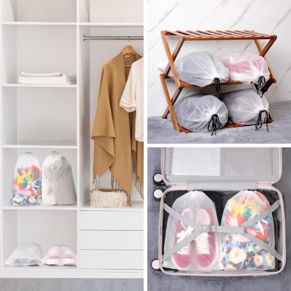 71S0R4dtZDL._AC_SL1500_.jpg 23 Pack Shoe Bags for Travel, 11.8" x 15.7" Waterproof Travel Shoe Bags for Packing,Large Travel Bag for Shoes, Storage Bags Travel Essentials Men for and Women