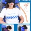 Travel Pillows for Airplanes, 360° Support Headrest Pillow with Eye Mask for Sleeping Long Flights, Travel Pillow for Car Road Trip, Car Headrest, Travel Accessories Stop Bobblehead, Black