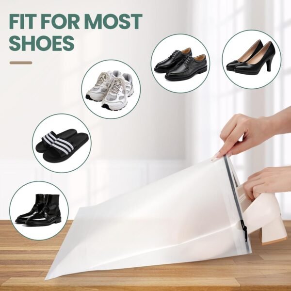 71U2OBatRtL._AC_SL1500_.jpg 23 Pack Shoe Bags for Travel, 11.8" x 15.7" Waterproof Travel Shoe Bags for Packing,Large Travel Bag for Shoes, Storage Bags Travel Essentials Men for and Women