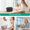 71U9byw6mJL._AC_SL1500_.jpg BAGSMART Makeup Bag Travel Toiletry Bag, Puffy Padded Make Up Bags for Women, Makeup Organizer Wide-open Pouch Purse, Travel Essentials for Toiletries Accessories Brushes, Camel(Brown)