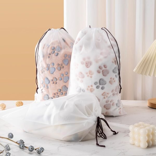 71V6oUFoUzL._AC_SL1500_.jpg Hoewina Transparent Shoe Bags for Travel with Rope 8PCS Large Clear Shoe Bag Storage 11.8in X 15.7in Portable Travel Shoe Bags for Men and Women