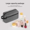 71V8LPVLxKL._AC_SL1500_.jpg Travel Toiletry bag Toiletry bag for women men Hanging Cosmetic bag Travel accessories for Women Men (Grey)