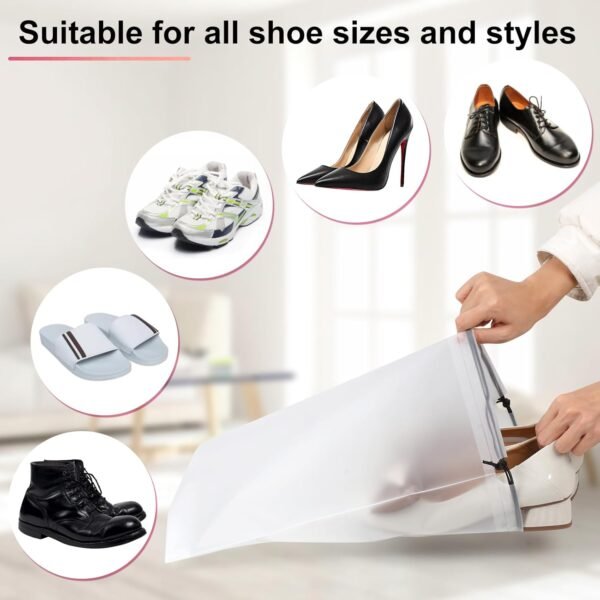 Vivinin 18 Pack Shoe Bags - 11.8in x 15.7in, Storage Bags for Packing, Travel Essentials for Men and Women