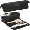 Hair Tools Travel Bag and Heat Resistant Mat for Flat Irons, Straighteners, Curling Iron, and Haircare Accessories, 2-in-1 design, with Interior Pockets, Portable Organizer