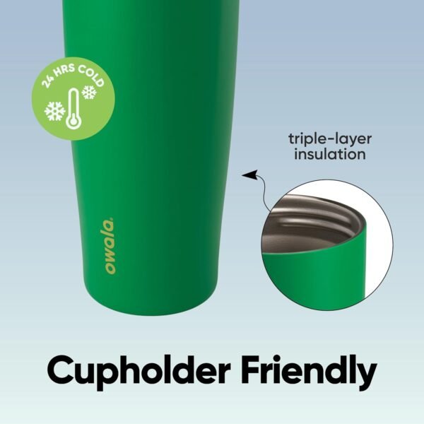 71XKenov69L._AC_SL1500_.jpg Owala FreeSip Sway Insulated Stainless Steel Water Bottle with Two-Way Spout, Built-In Straw and Bucket Handle, Made for Travel, School, and Sports, 40oz, BPA Free, Leak Proof, Putting Green