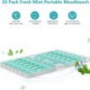 71Yl55jXM6L._AC_SL1500_.jpg Mouthwash Travel Size Portable Packets to Go, Alcohol & Fluoride Free Fresh Mint MouthwashStrips for Superior Oral Hygiene,30 Individual Disposable Mouthwash Packs(Pack of 30)