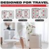 Travel Vacuum Storage Bags with Rechargeable USB Pump, 12 Pack Carry-On Size Compression Packing Bags for Luggage and Suitcase, Space Saver for Clothes and Clothing Travel