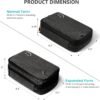 Travelkin Cord Organizer Travel, Electronic Organizer Travel Case, Cable Organizer Bag For Cords,Chargers Phone, Sd Card,Usbs (Black)