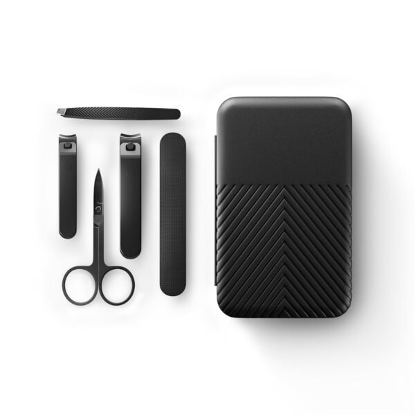71cS4Y03RXL._SL1500_.jpg MANSCAPED® Shears 3.0, 5-Piece Precision Men’s Nail Grooming Travel Kit, Stainless Steel Manicure Set with Fingernail & Toenail Clippers, Nail File, Slant Tip Tweezers, Cuticle Scissors, Travel Case