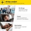 Alpine FlyFit - Earplugs for Pressure Relief & Preventing Ear Pain While Flying - Airplane Travel Essentials - Comfortable Reusable Hypoallergenic Earplugs with Ultra Soft Filter