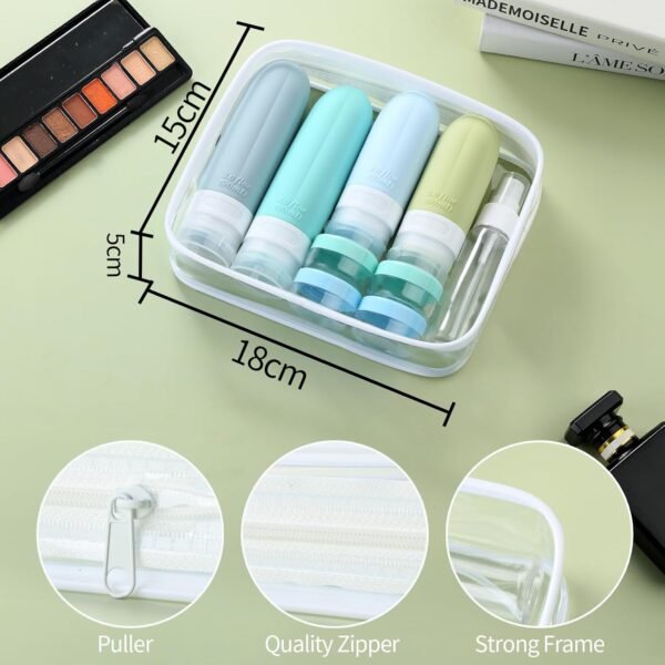 71etI9klZ3L._SL1500_.jpg Gemice 16 Pack Travel Size Bottles, TSA Approved Leakproof Travel Containers for Toiletries, Silicone Refillable Travel Essentials Accessories with Travel Bag for Shampoo Conditioner