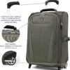 Travelpro Maxlite 5 Softside Expandable Upright 2 Wheel Carry on Luggage, Lightweight Suitcase, Men and Women, Slate Green, Carry On 20-Inch