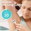 71iMFPGcrsL._SL1500_.jpg DreamGenius Travel Razors for Women Include 1 Handle and 5 Cartridges, Extra Smooth 5-Blade Travel Essentials Razor with Case for Shaving, Orange