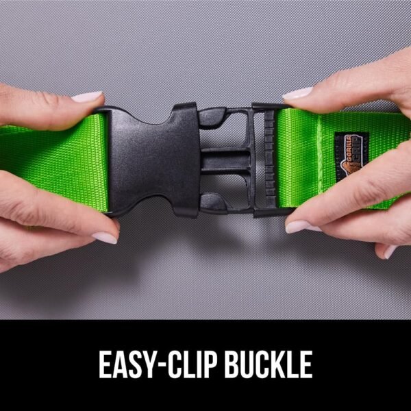 71jUhip2ezL._AC_SL1000_.jpg GORILLA GRIP Heavy Duty Adjustable Luggage Straps for Suitcases, Easy to Identify Travel Belt Connector Holds Suitcase Together, Extends Life of Bag, Strap Connects Two Bags, Accessories 2 Pack Green